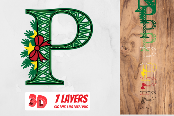 3D Christmas Letter P: A Designer’s Review for 3D SVG Paper Flowers
