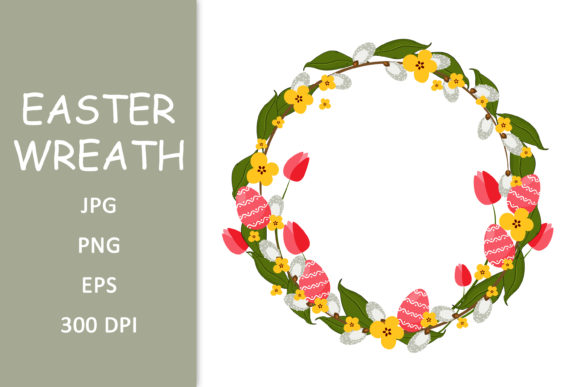 Easter Wreath Graphics: A Review for Illustrations and Digital Sellers