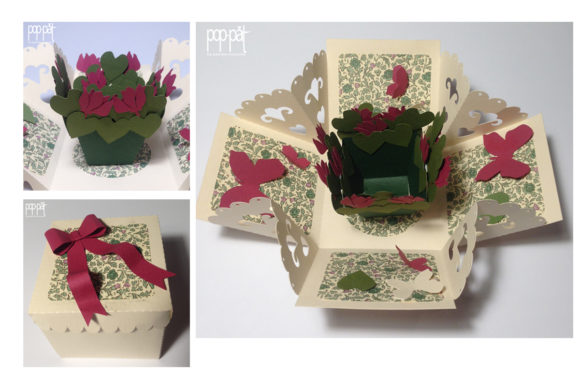 Exploding Box Cyclamen: A 3D SVG for Paper Flowers