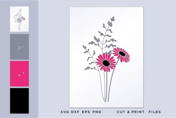 Flower, Layers: 3D SVG Paper Flowers for Brand Visuals