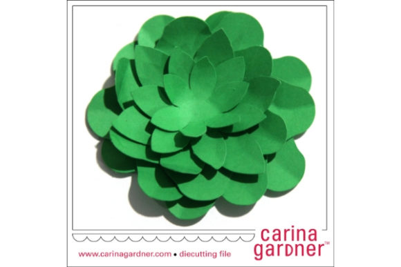 Happy Succulent: 3D SVG Paper Flowers for Editorial Use