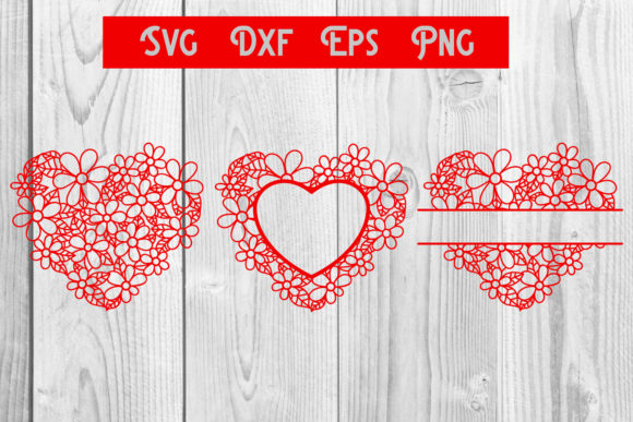Heart Flower Handrawn Monogram Svg Dxf Graphics and Crafts Review
