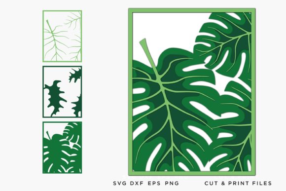 Monstera Leaves Multilayer: A 3D SVG Review for Paper Flowers Projects