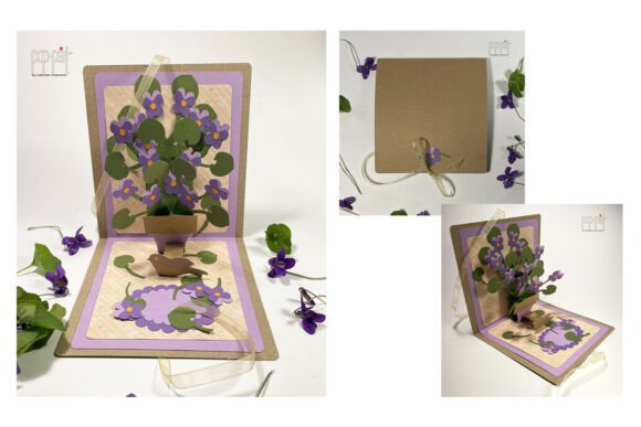 Pop Up Violets 3D SVG Paper Flowers Review