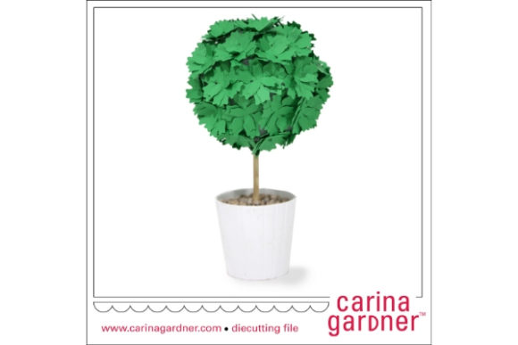 Succulent Short Topiary: 3D SVG & Paper Flowers Review
