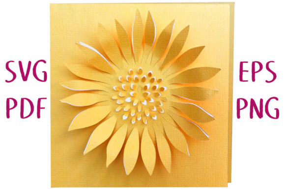 Sunflower 3D Card SVG Cut File Review