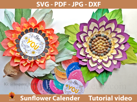 Sunflower Calendar, Sunflower Template Review