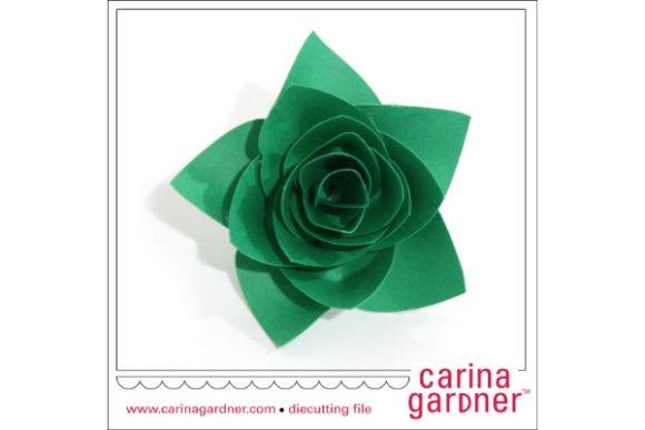 Thick Succulent 3D SVG for Paper Flowers Branding